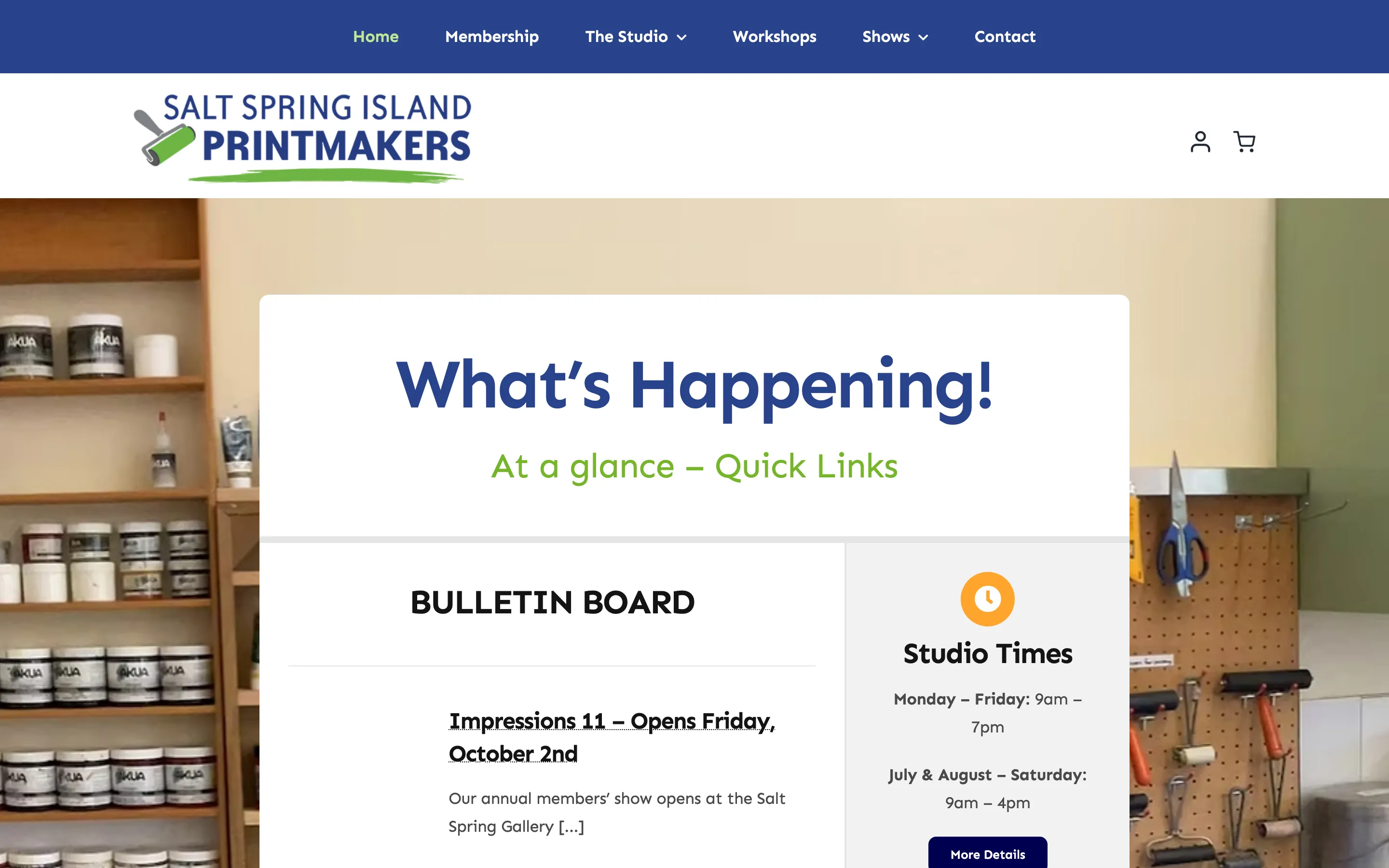 Salt Spring Island Printmakers website