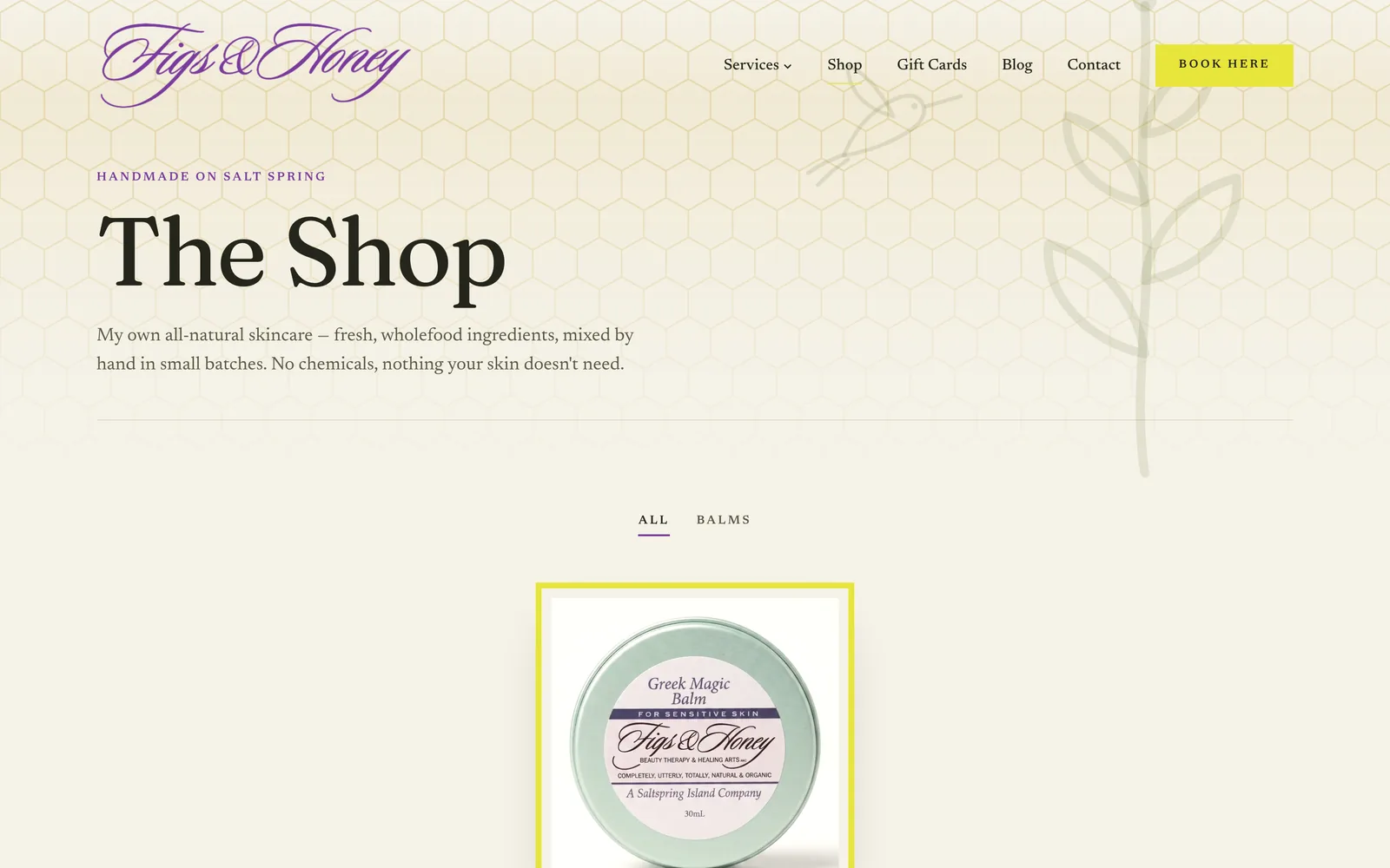 The Figs & Honey online shop